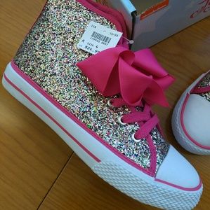 JoJo Siwa Multicolored Glitter Sneakers